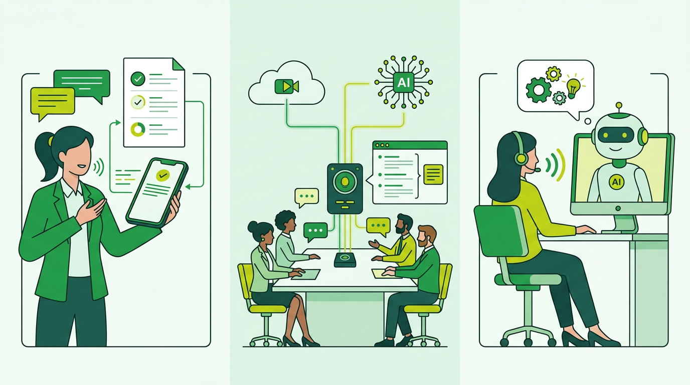 音声×AI活用事例のイメージ